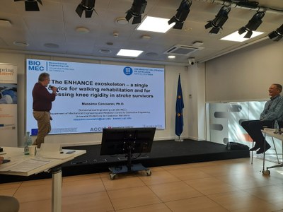 Massimo Cenciarini, finalitza el projecte de dos anys Tecniospring INDUSTRY sobre el desenvolupament de tecnologies de mobilitat assistida per a pacients amb ictus